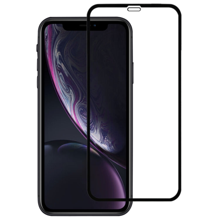 適用於iPhone 11 / XR 9H 2.5D 超薄絲印碳纖維全屏保護膜
