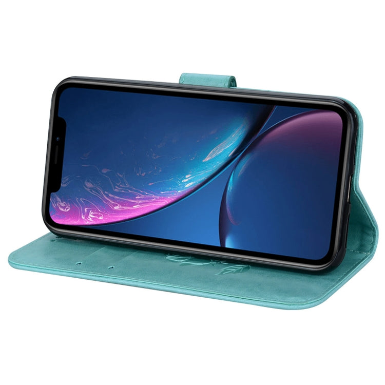 適用於iPhone XR 玫瑰壓紋左右翻蓋環保PU皮套 帶支架&卡槽&錢包