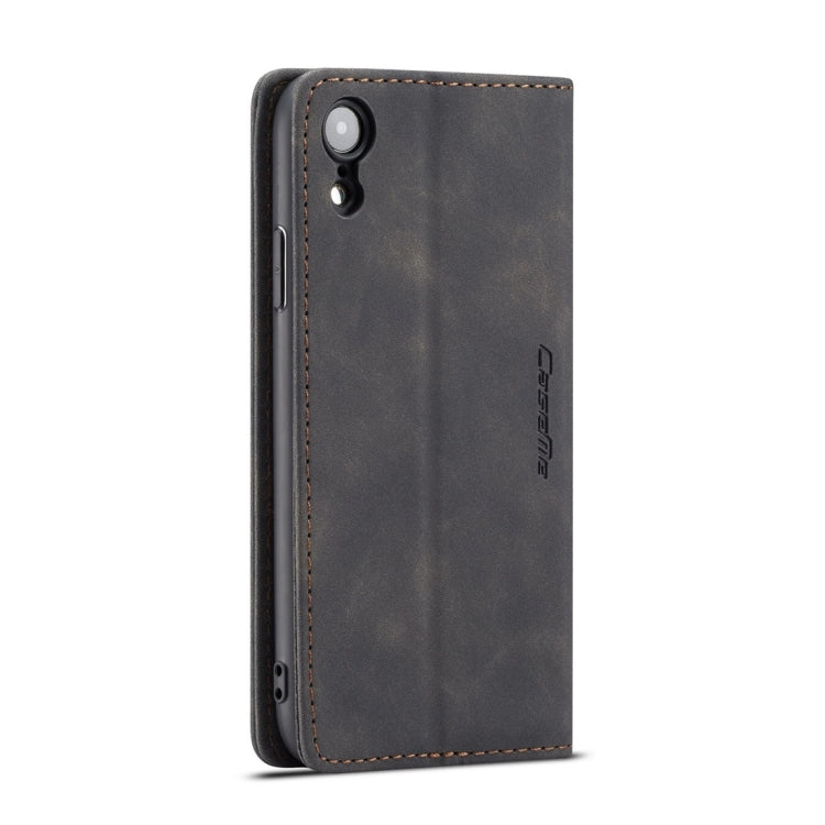 CaseMe-013 適用於iPhone XR 多功能復古磨砂左右開皮套，帶支架&卡槽&錢包