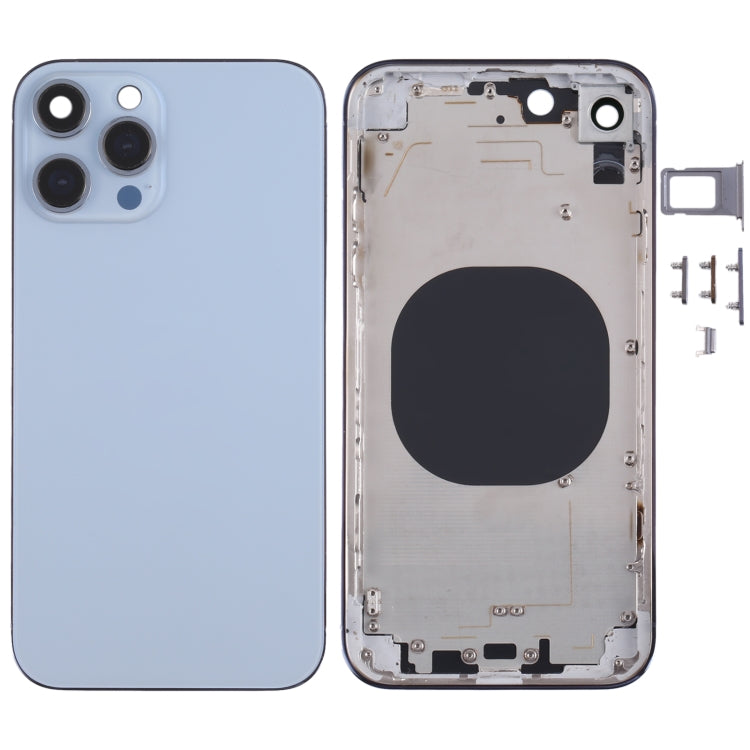 適用於iPhone XR 仿iPhone 13 Pro 外觀 不銹鋼材質全套替換殼帶邊鍵&卡托