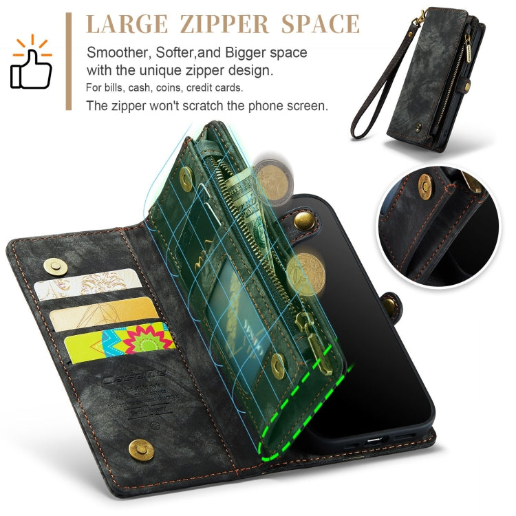 適用於iPhone XR CaseMe-008 可拆卸多功能左右開皮套帶支架&卡槽&拉鏈錢包&相框