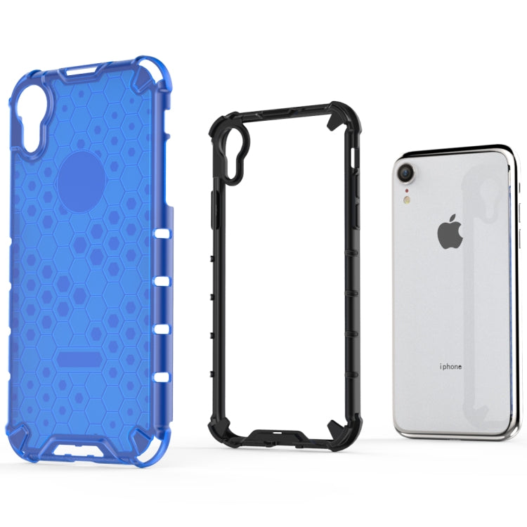 適用於iPhone XR PC+TPU蜂巢防摔保護殼