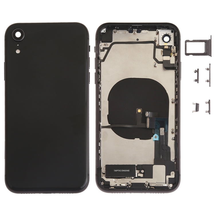 適用於iPhone XR 替換后蓋總成帶邊鍵&無線充電模塊&開機音量排線&卡托&馬達&喇叭&信號排線&相圈
