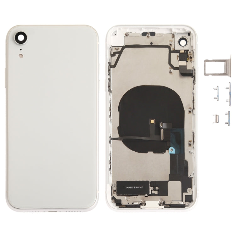 適用於iPhone XR 替換后蓋總成帶邊鍵&無線充電模塊&開機音量排線&卡托&馬達&喇叭&信號排線&相圈