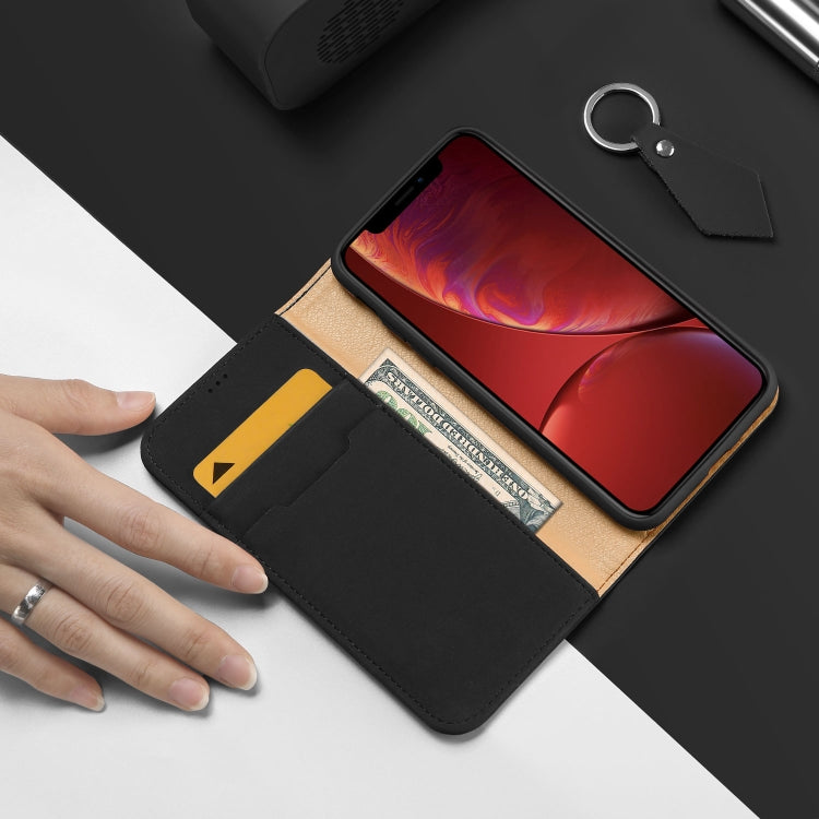 DUX DUCIS WISH 系列 適用於iPhone XR TPU + PU +牛皮手機皮套 帶卡槽&錢包