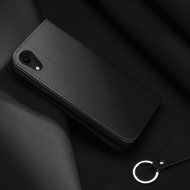 DUX DUCIS WISH 系列 適用於iPhone XR TPU + PU +牛皮手機皮套 帶卡槽&錢包