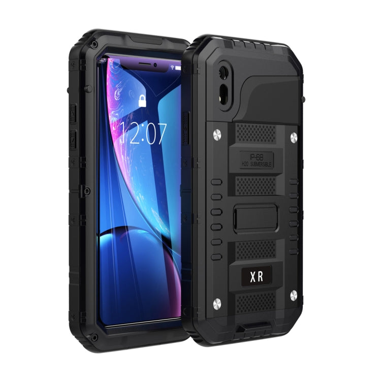 適用於iPhone XR 霸天虎四防鋅合金+硅保護殼