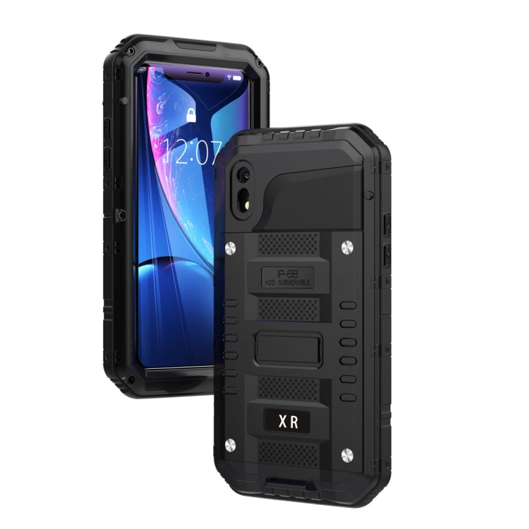 適用於iPhone XR 霸天虎四防鋅合金+硅保護殼