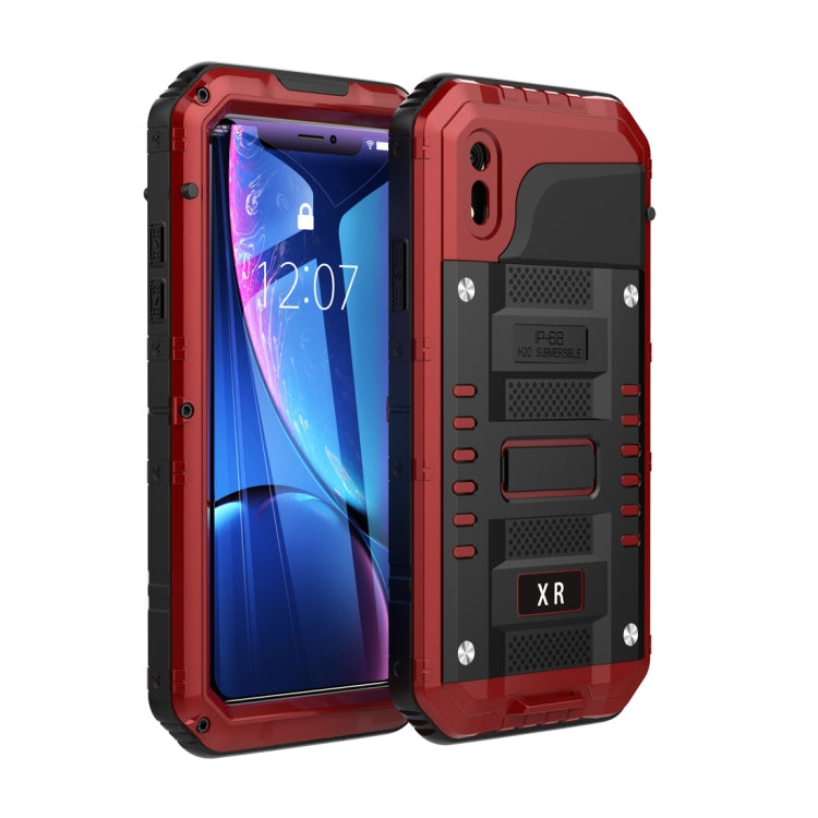 適用於iPhone XR 霸天虎四防鋅合金+硅保護殼