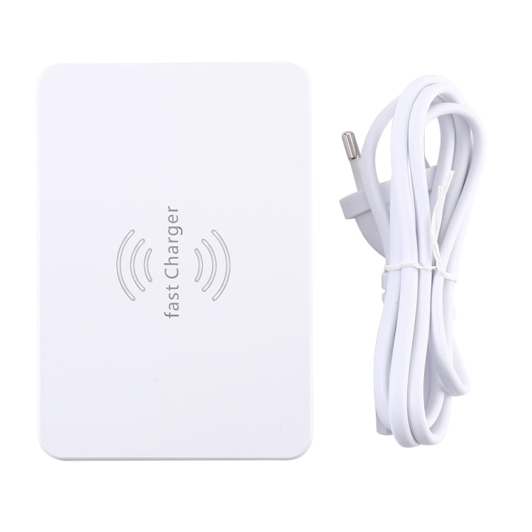 WLX-818F 6合一 10W QC3.0無線充+Type-C+4 USB端口充電器帶智能LCD显示屏，歐規/澳規