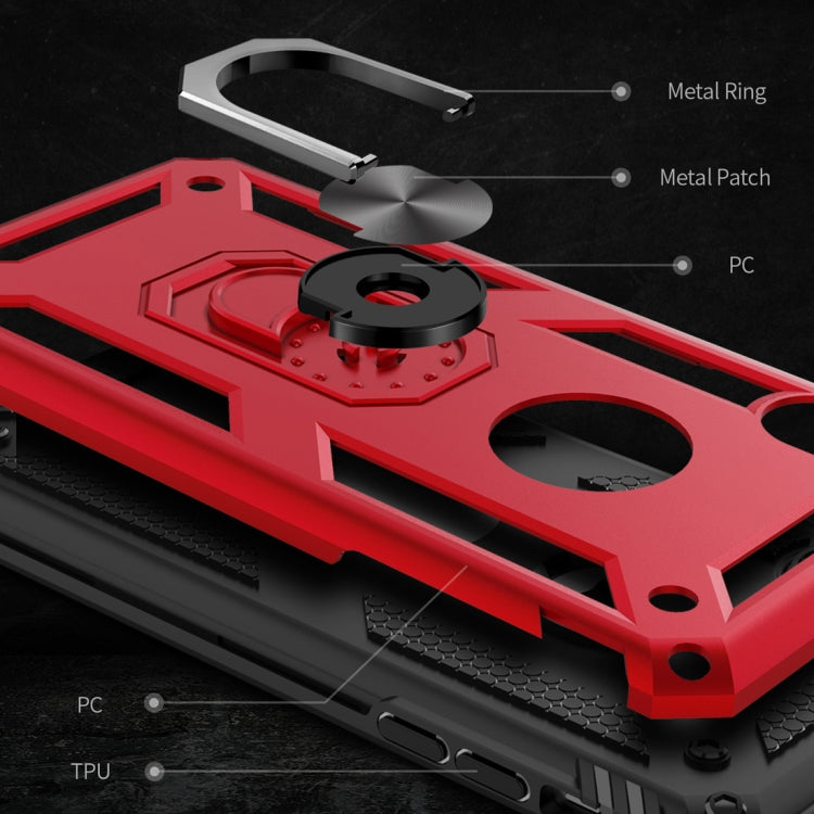 適用於iPhone XR TPU + PC 軍士盔甲防摔保護殼，帶360度旋轉支架
