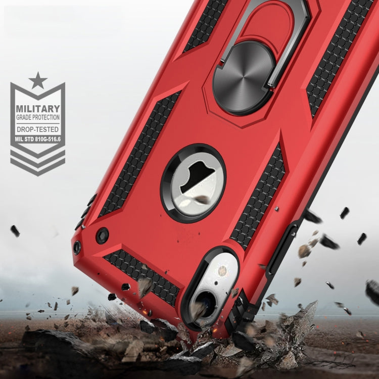 適用於iPhone XR TPU + PC 軍士盔甲防摔保護殼，帶360度旋轉支架