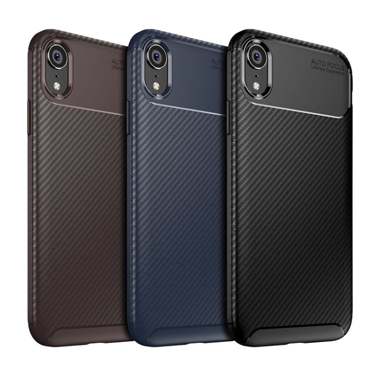 適用於iPhone XR 甲殼蟲形 碳纖維紋TPU保護殼