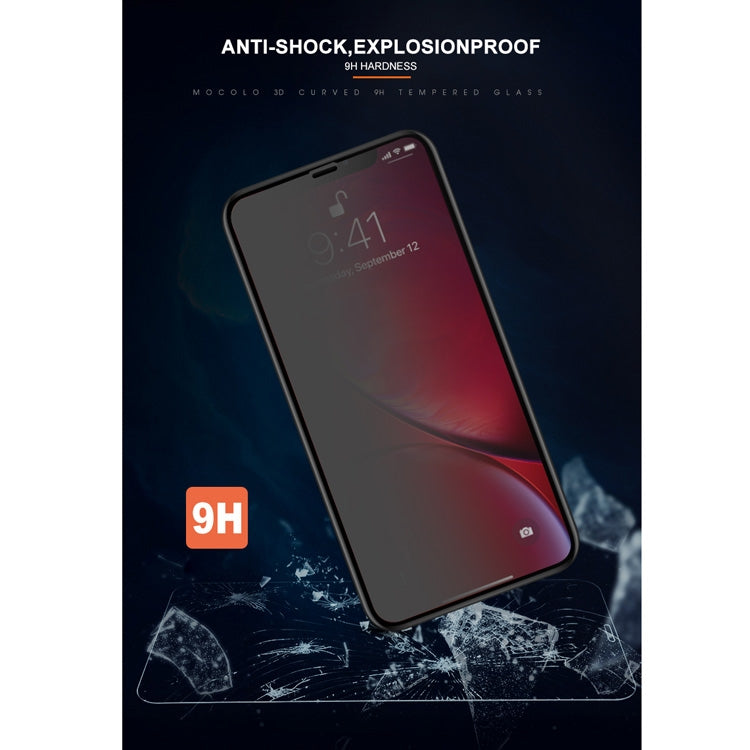 mocolo 適用於iPhone 11 / XR 0.33mm 9H 3D全屏防窺鋼化玻璃保護膜