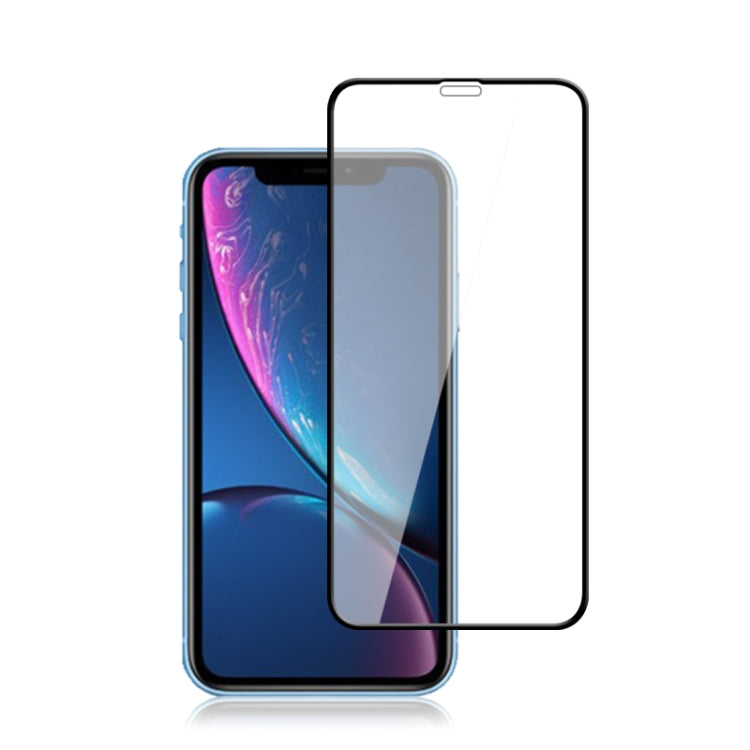 mocolo 適用於iPhone 11 / XR 0.33mm 9H 2.5D絲印全屏鋼化玻璃保護膜