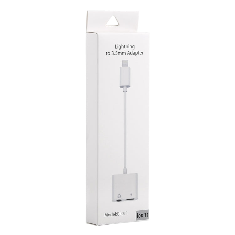 GL011 8 Pin母頭+3.5mm母頭 轉 8 Pin公頭 充電/音頻轉接頭