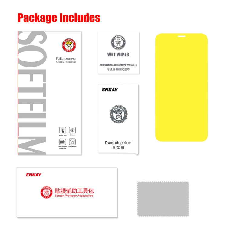 恩凱 草帽王子  適用於iPhone XR  6.1英寸 TPU+TPE+PET材質0.1mm 3D全屏保護軟膜 水凝膜