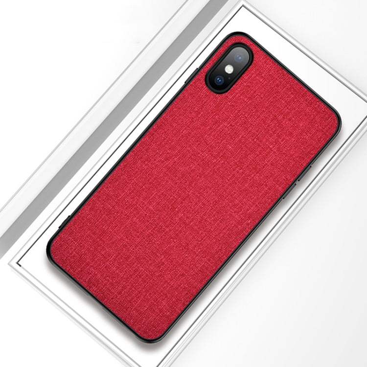 適用於iPhone X / XS PC+TPU布紋防摔保護殼