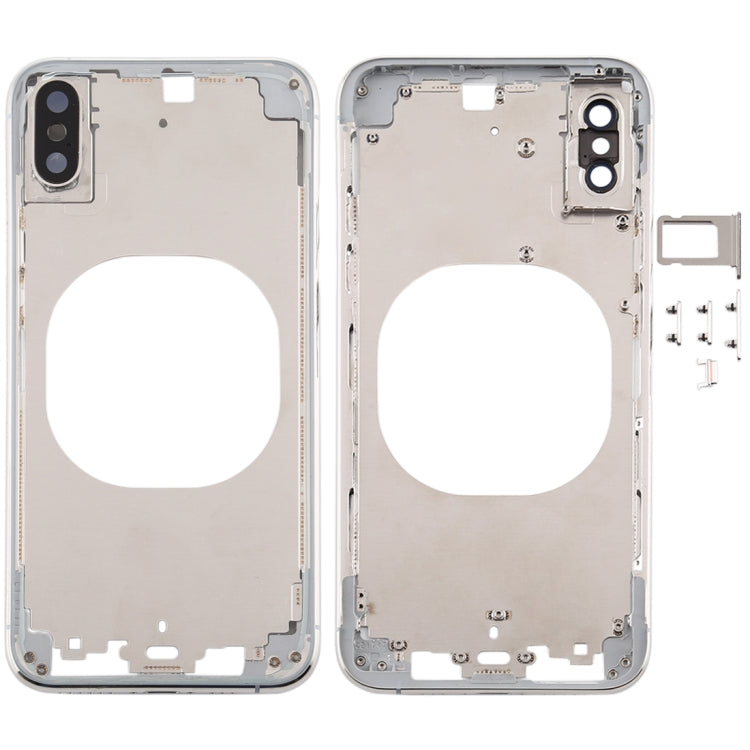 適用於 iPhone XS 透明后蓋帶相圈&邊鍵&卡托