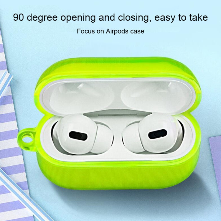 適用於蘋果 Airpods1/2 簡約熒光純色耳機套