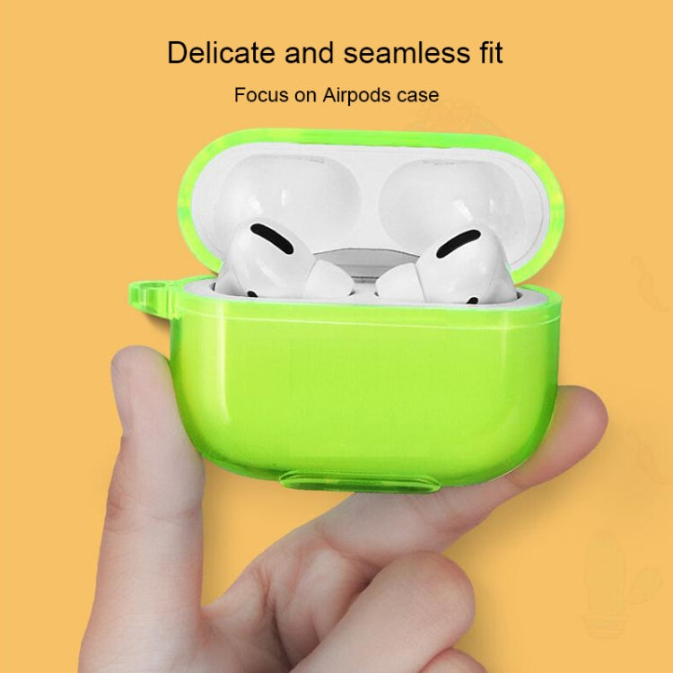 適用於蘋果 Airpods1/2 簡約熒光純色耳機套
