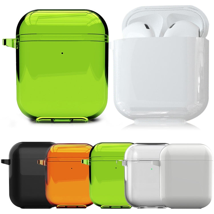 適用於蘋果 Airpods1/2 簡約熒光純色耳機套