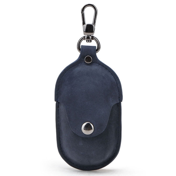 CF1109 適用於三星 Galaxy Buds 瘋馬紋翻蓋式耳機保護皮套帶掛鈎