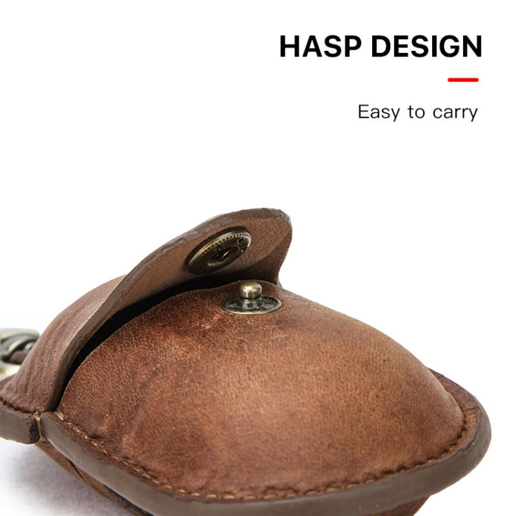 CF1109 適用於三星 Galaxy Buds 瘋馬紋翻蓋式耳機保護皮套帶掛鈎