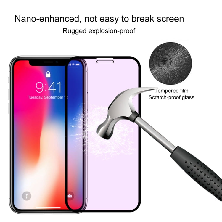 適用於iPhone 11 Pro / XS / X 9H 10D全屏紫光鋼化玻璃保護膜