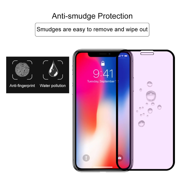 適用於iPhone 11 Pro / XS / X 9H 10D全屏紫光鋼化玻璃保護膜