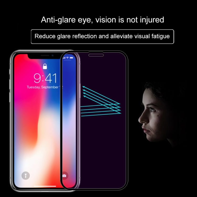 適用於iPhone 11 Pro / XS / X 9H 10D全屏紫光鋼化玻璃保護膜