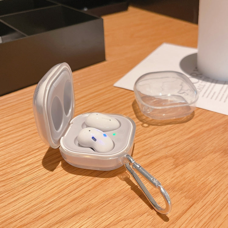 無線藍牙耳機 透明防摔TPU保護套帶掛鈎 適用於 三星 Galaxy Buds Live
