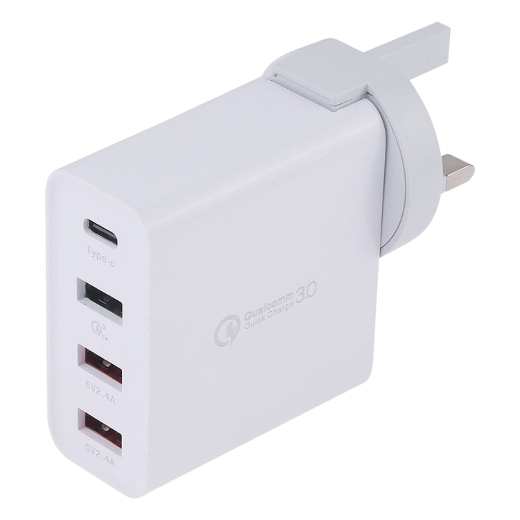 A3P 3A Type-C+QC 3.0+雙USB 4端口壁式旅行充電器 英規