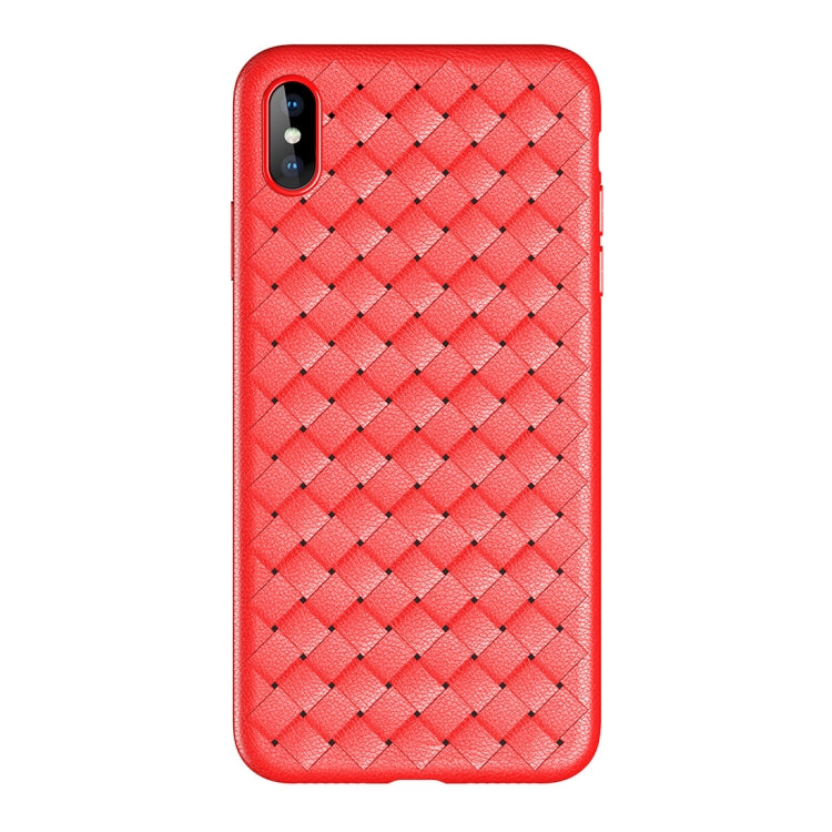 ROCK 適用於iPhone XS 纖薄編織款TPU保護殼