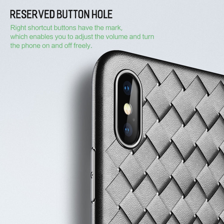 ROCK 適用於iPhone XS 纖薄編織款TPU保護殼
