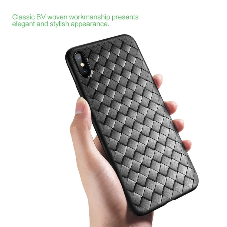 ROCK 適用於iPhone XS 纖薄編織款TPU保護殼