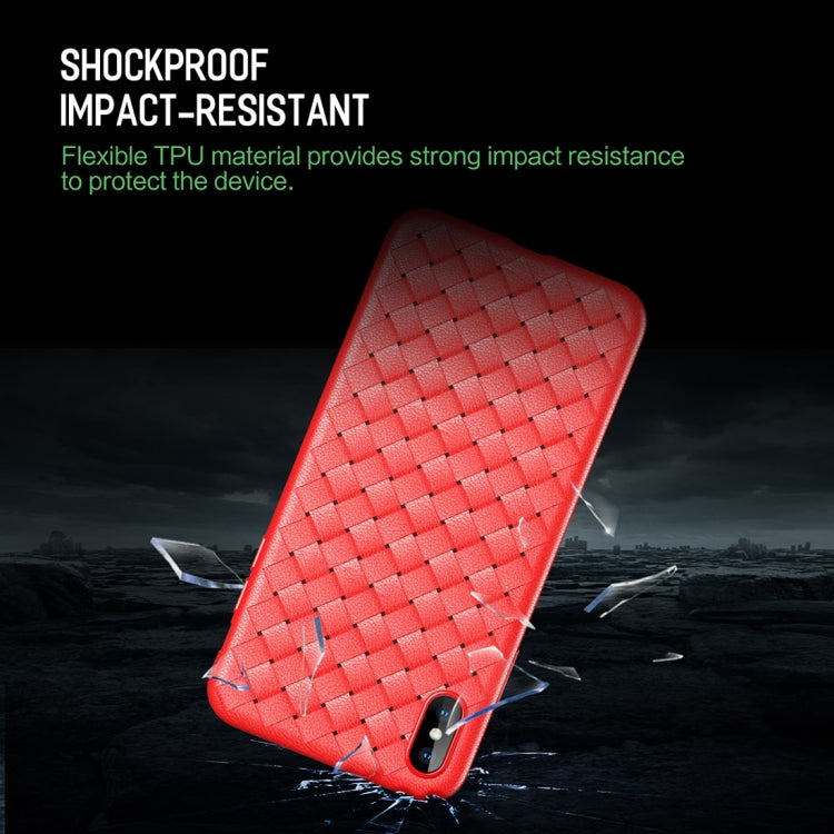ROCK 適用於iPhone XS 纖薄編織款TPU保護殼