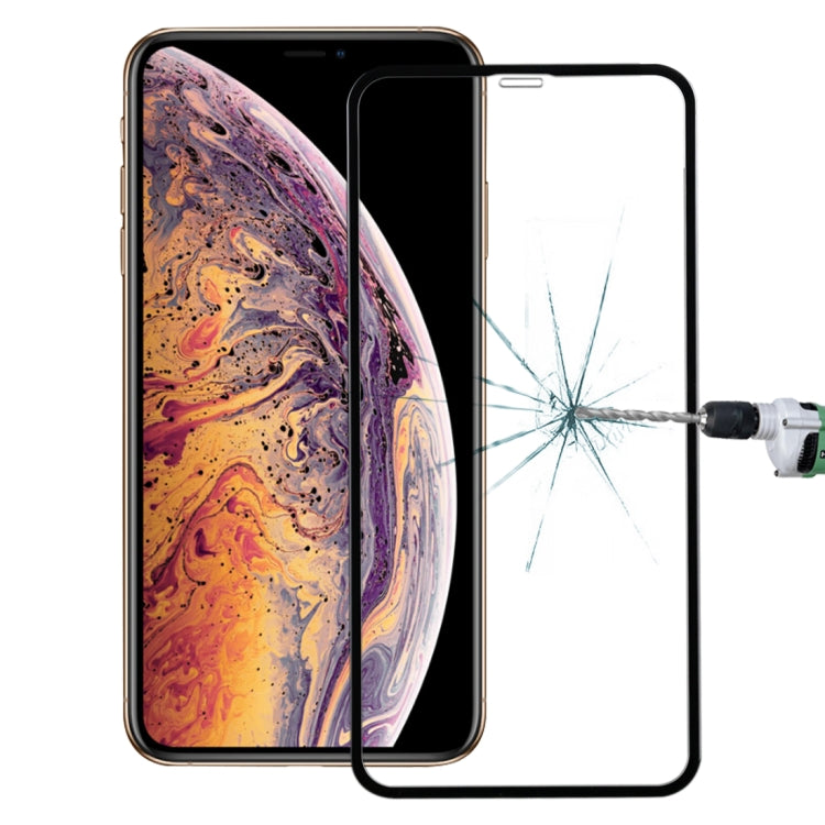 50pcs iPhone XS & X  碳纖維軟邊全屏鋼化玻璃膜