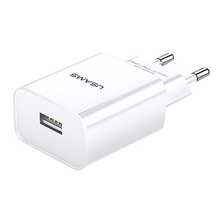USAMS US-CC075 T18 2.1A 單USB旅行充電器 歐規