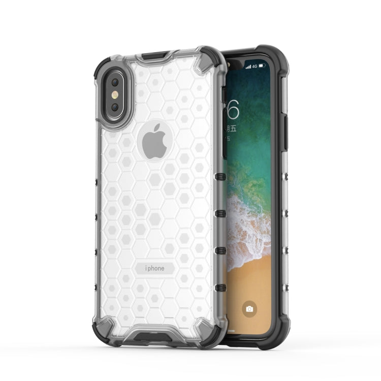 適用於iPhone X / XS PC+TPU蜂巢防摔保護殼