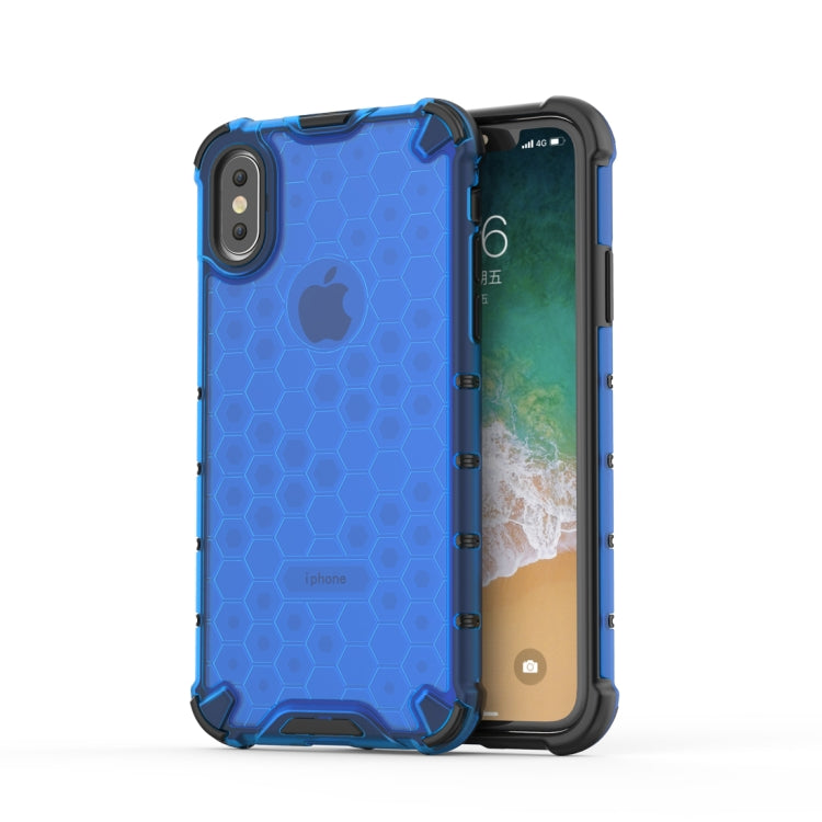 適用於iPhone X / XS PC+TPU蜂巢防摔保護殼