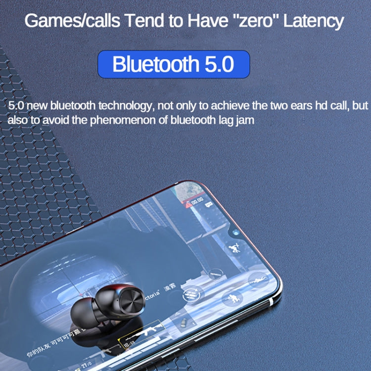 263 TWS CVC8.0降噪藍牙耳機帶充電盒，支持觸控&三屏LED電量显示&手機支架&充電寶&高清通話&語音助手