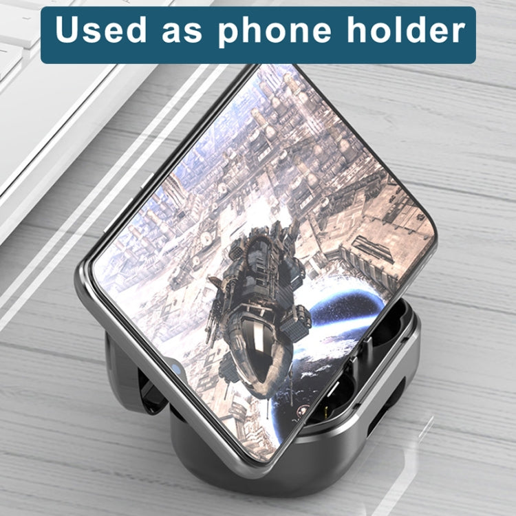 263 TWS CVC8.0降噪藍牙耳機帶充電盒，支持觸控&三屏LED電量显示&手機支架&充電寶&高清通話&語音助手