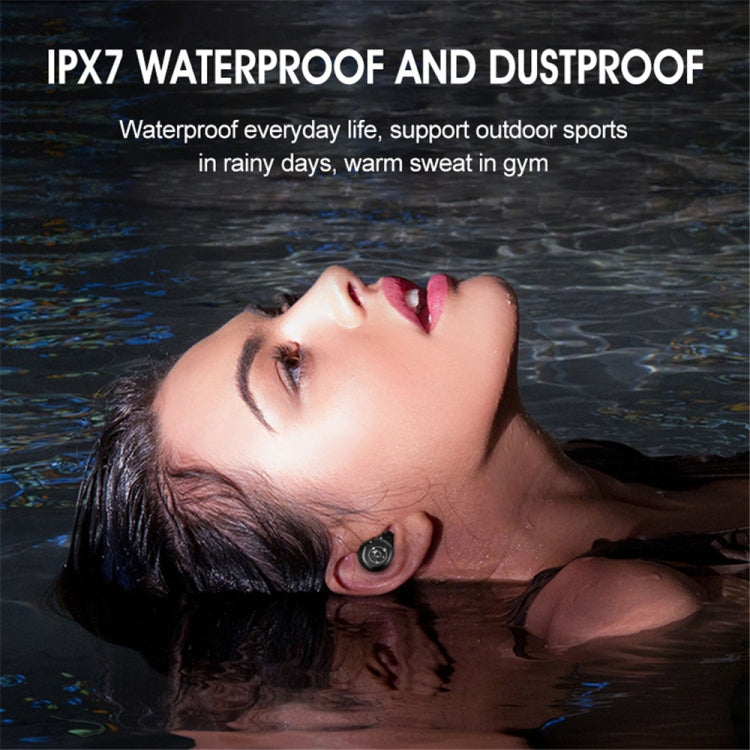 F9-5 智能降噪觸控藍牙耳機帶充電盒，支持三屏LED電量显示&高清通話&充電寶&Siri