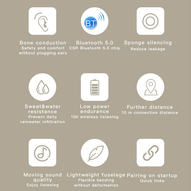 G100 藍牙5.0無線掛耳式運動防水骨傳導耳機