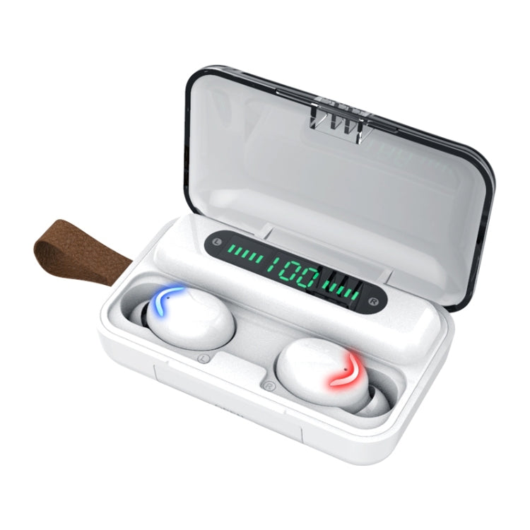 F9-5C 四條杠呼吸燈+數顯降噪藍牙耳機帶手繩