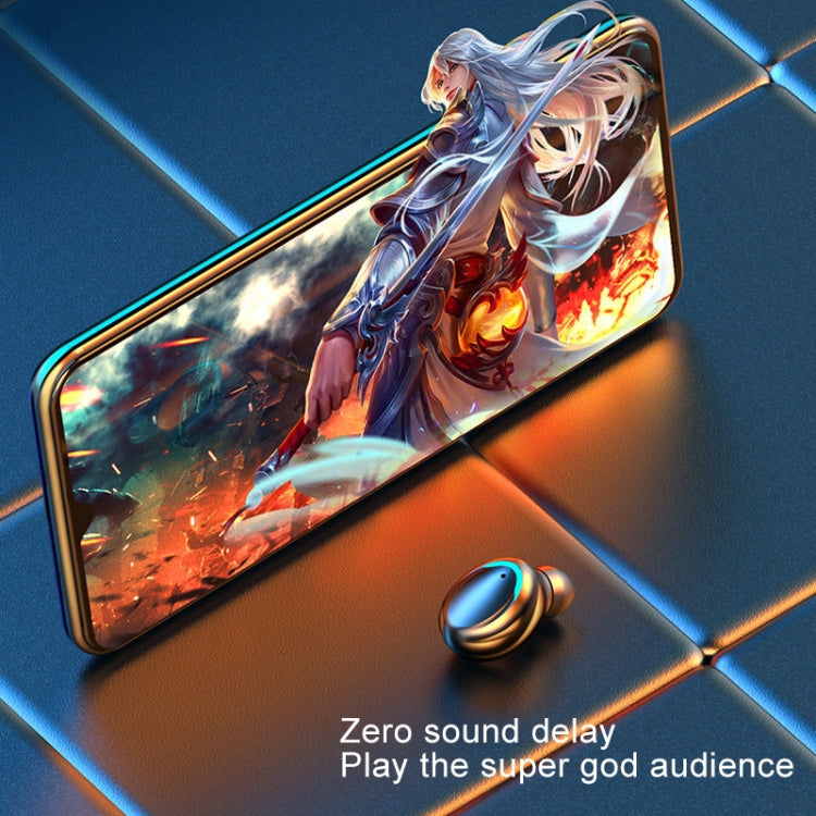 F9-5C 四條杠呼吸燈+數顯降噪藍牙耳機帶手繩