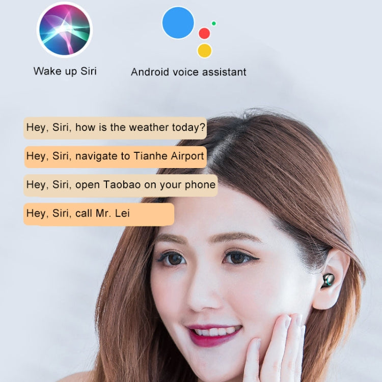 F9-5C 四條杠呼吸燈+數顯降噪藍牙耳機帶手繩