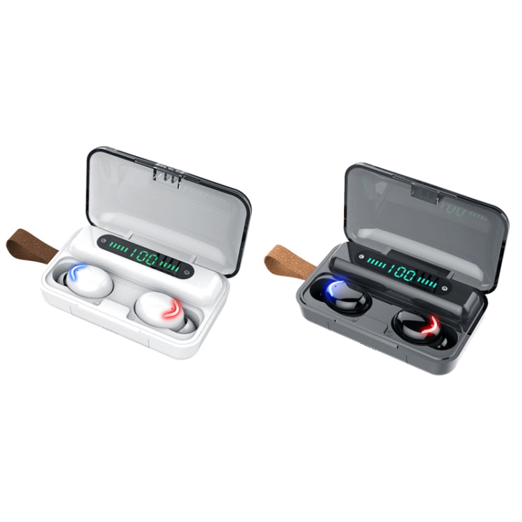 F9-5C 四條杠呼吸燈+數顯降噪藍牙耳機帶手繩