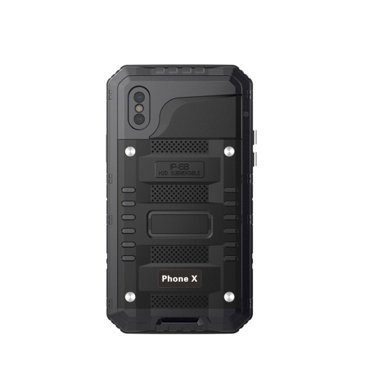 適用於iPhone X / XS 霸天虎四防鋅合金+硅保護殼